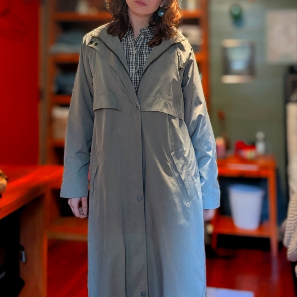 Women's Gray/Green Coat